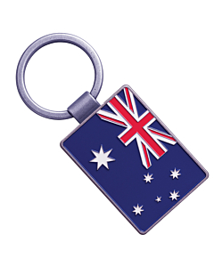 Australian Flag Metal Keyring