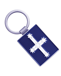Eureka Flag Metal Keyring
