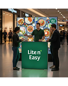 SEG Ligthbox Display Counter 1x1m