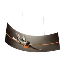 Curved Stretch Hanging Pendant Banner