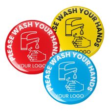 Hand Wash Epoxy Dome Stickers
