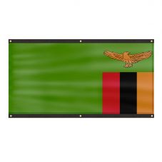 Premium Zambia Flag