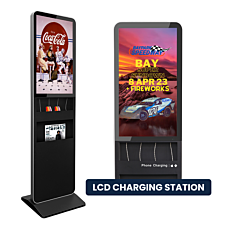 32" Portable LCD Display with Charging Ports