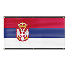 Premium Serbia Flag