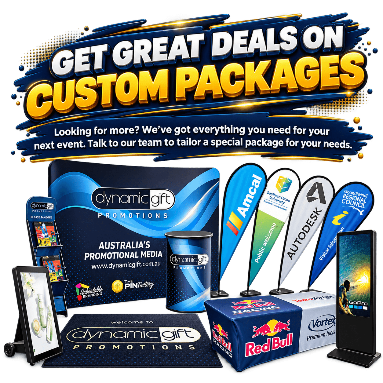 Get great deals on custom packages. Talk to our team to tailor a special package for your needs.